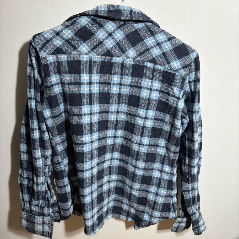 Women’s Blue Plaid Shirt